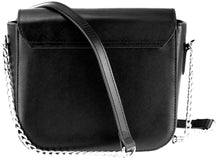 Lade das Bild in den Galerie-Viewer, SEBASTIANSTURM LAURA Handtasche Saffiano schwarz Räuchereiche
