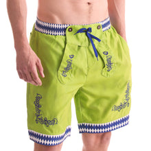 Load image into Gallery viewer, Swimming trunks in Bavarian Lederhosen style
